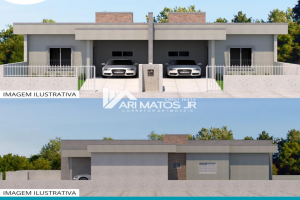 Casa geminada no Loteamento Recanto do Sul/ Caverazinho.